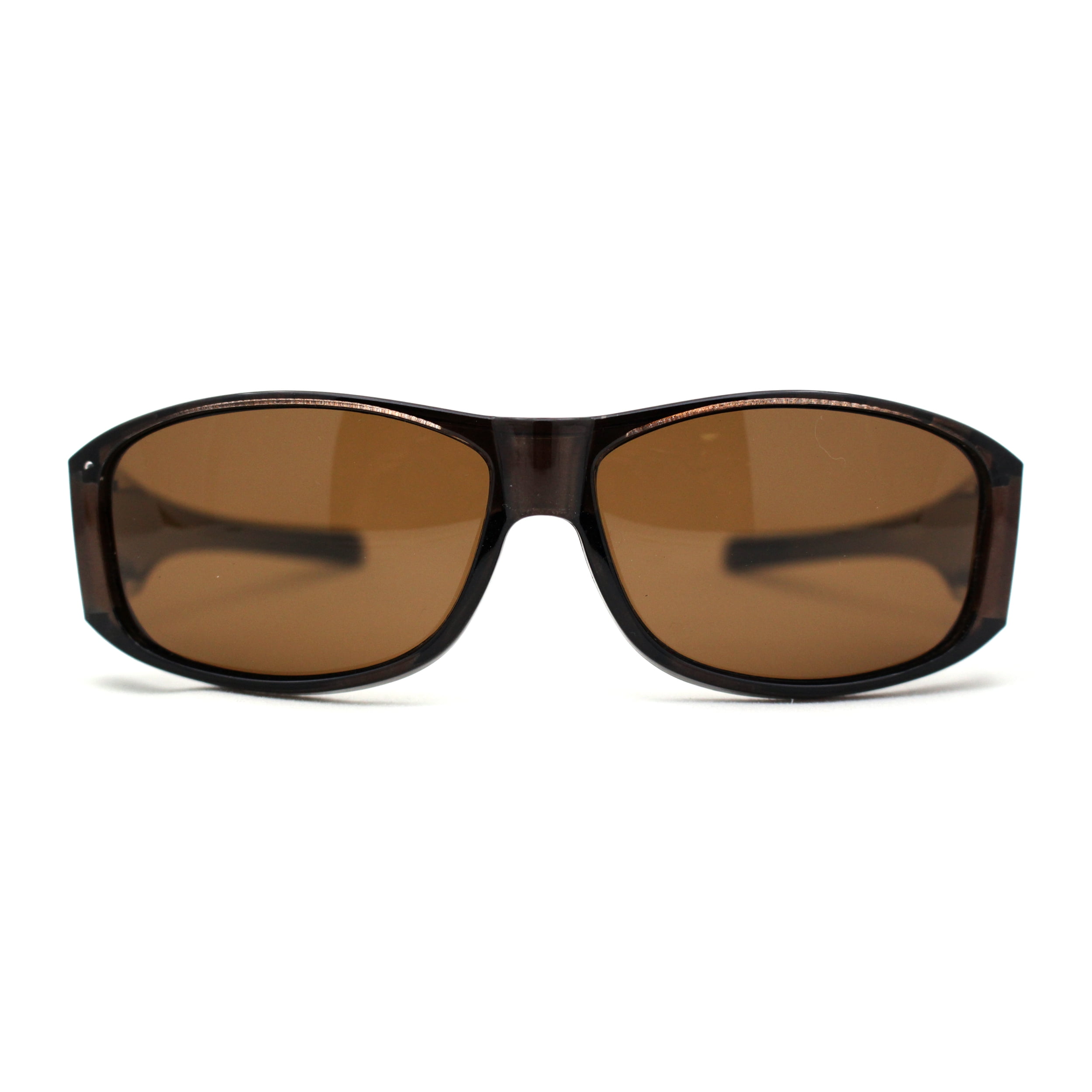 Polarized 60mm Classic Fit Over Wrap Rectangular Sunglasses  display picture 2