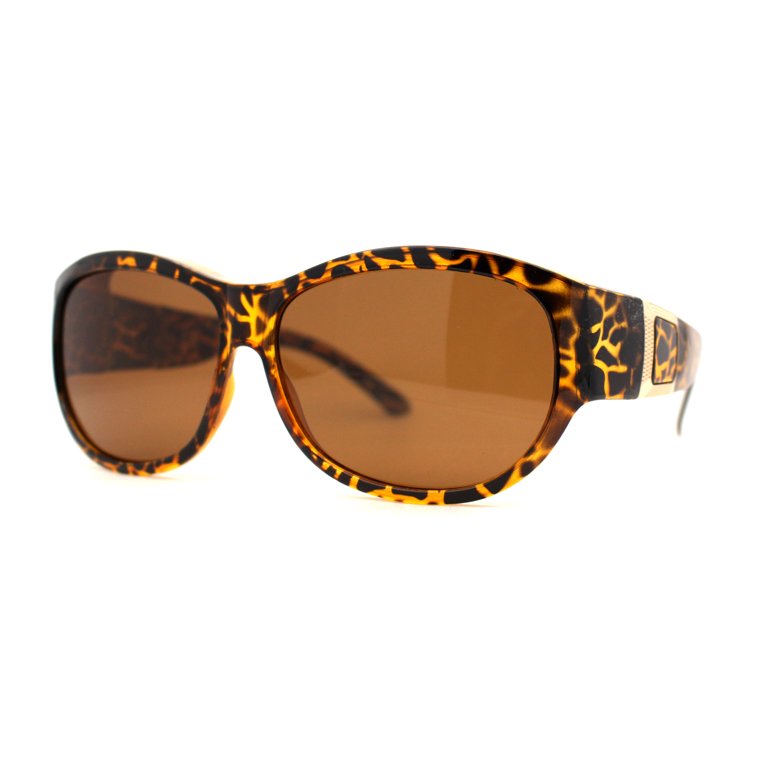 Polarized 61mm Luxury Large Oval Round Fashion Fit Over  display picture 1