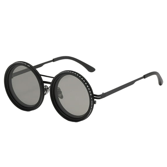 Adjustable Tint Polarized Sunglasses for Men & Women - Round Lens with Built-in Filter, Tint Control, Shatterproof & UV Protection for Driving, Fishing, Beach & Outdoor Activities