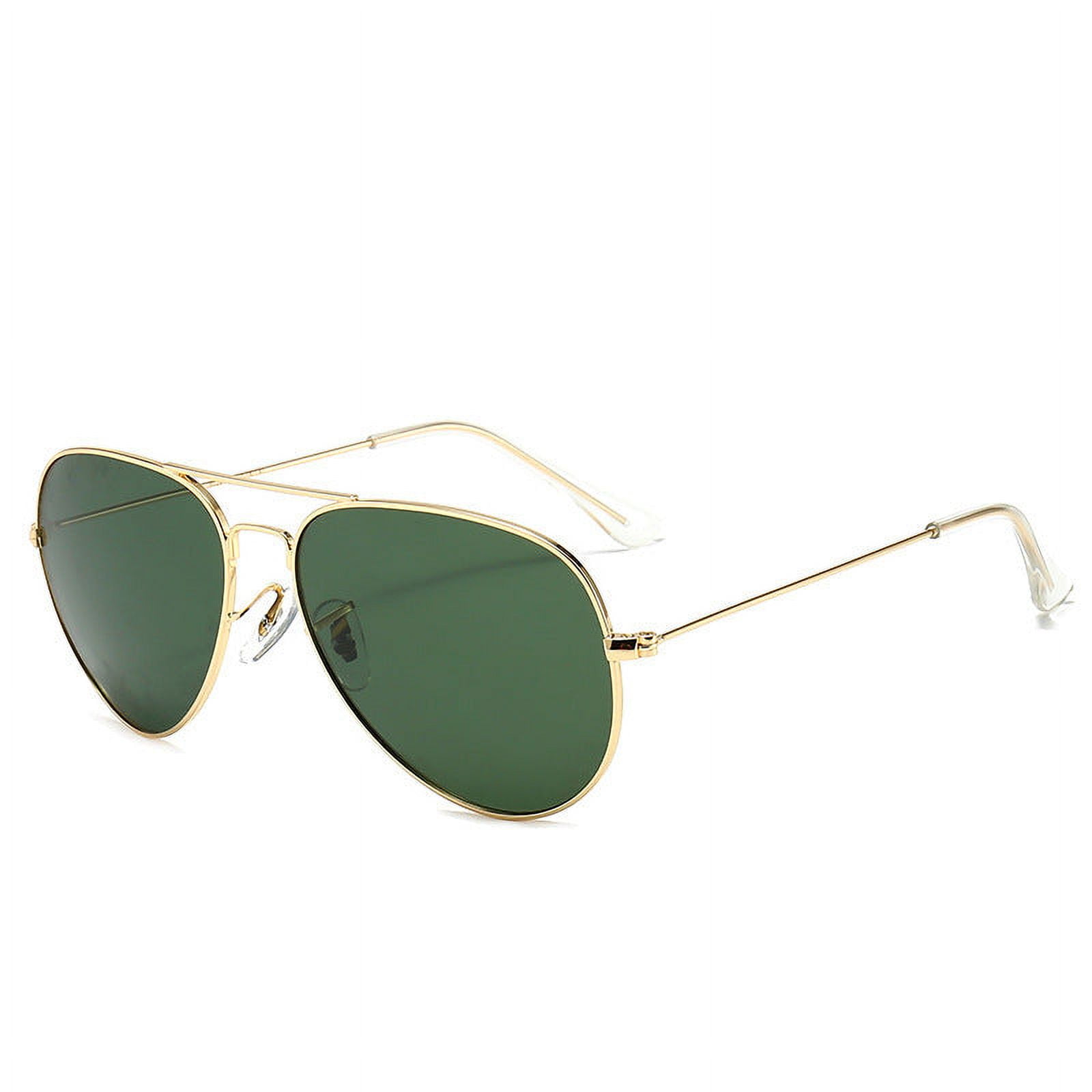 Polarized Aviator Sunglasses For Men, Ultralight Metal Frame, UV400 Protection, Resin Lens, 99% Visible Light Perspective Rate