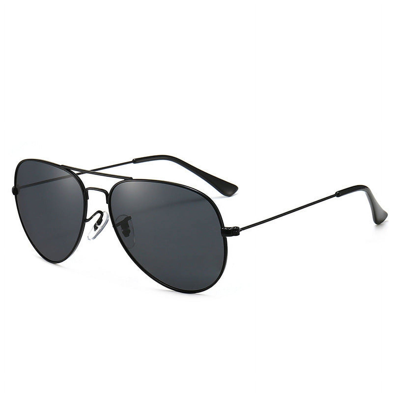 Polarized Aviator Sunglasses For Men, Ultralight Metal Frame, UV400 Protection, Resin Lens, 99% Visible Light Perspective Rate