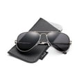 thumbnail image 1 of Polarized Aviator Sunglasses Mirrored Lens Classic Aviator Polarized Sunglasses Small, 1 of 3
