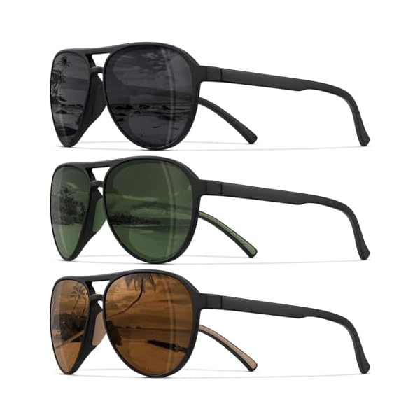 Polarized Aviator Sunglasses for Men Women Classic Retro Aviators Sports Driving Running Sun Glasses