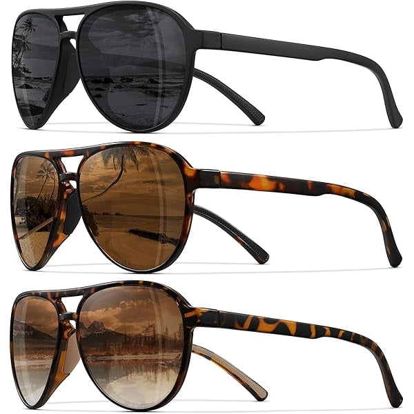 Polarized Aviator Sunglasses for Men Women Classic Retro Aviators Sports Driving Running Sun Glasses