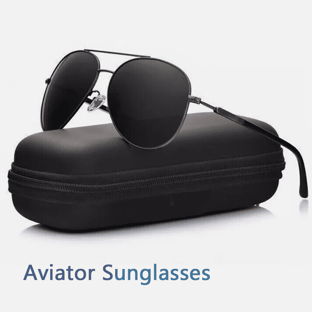 Polarized Aviator Sunglasses for Men Women UV400 Protection Anti-Glare Driving Luenx Polarized Aviator Sunglasses Men Women Retro Square  main image 4
