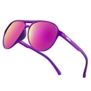 Polarized Aviator Sunglasses for Women Men Retro Trendy Sports Sunglasses for Outdoor UV400 Protection