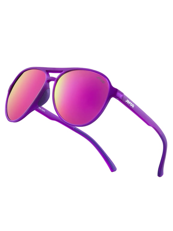 Polarized Aviator Sunglasses for Women Men Retro Trendy Sports Sunglasses for Outdoor UV400 Protection