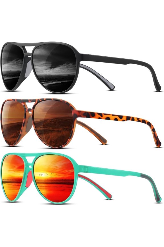 Polarized Aviator Sunglasses for Women Men Style UV400 Protection Running Sun Glasses Trendy Shades