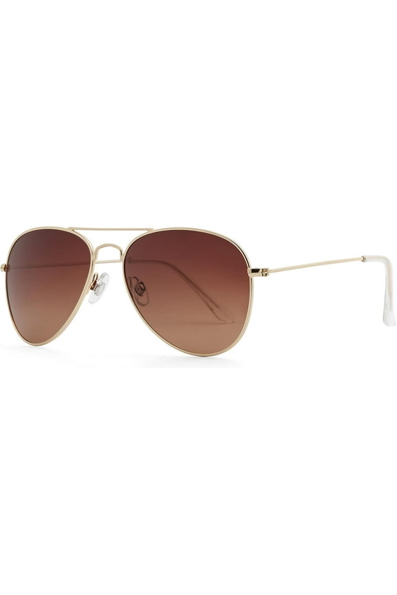 Polarized Aviator Sunglasses for Women Men, UV400 Protection Lens and Lightweight Metal Pilot Frame