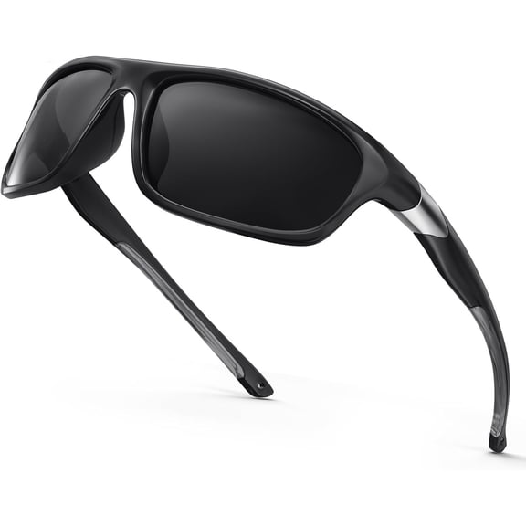 Polarized Bifocal Reading Sunglasses,TR90 Wrap Bifocal Build-In Sun Readers, Fishing/Driving