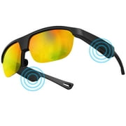 Alpha Digital Polarized Bluetooth Smart Glasses with Mic, Open-Ear Audio, UV400, IP65 Waterproof, 5-Hour Battery