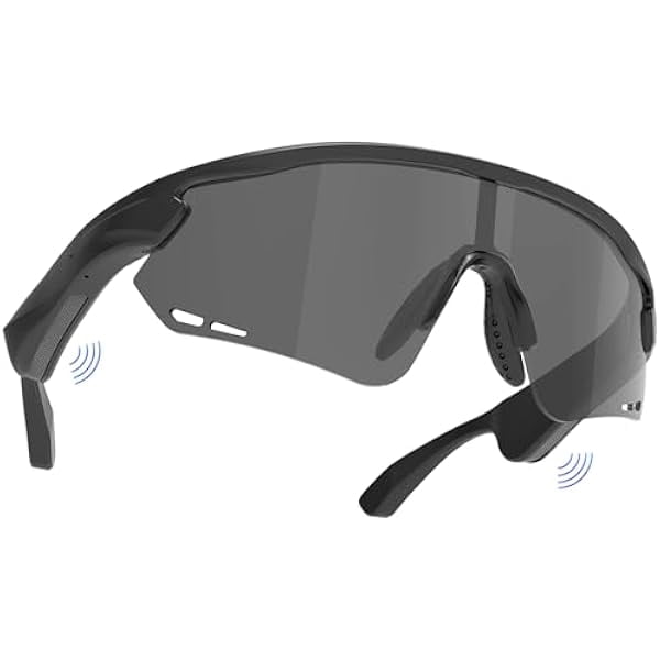 Polarized Bluetooth Sunglasses for Men, Women, Sport Smart Glasses, Built-in Mic & Open Ear Music Speakers, UV Protection Running Baseball Sunglasses, Cycling Glasses