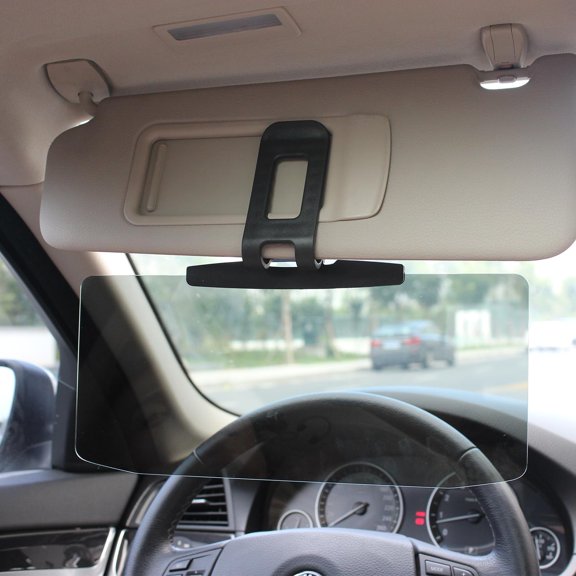Polarized Car Sun Visor Extension, Anti-Glare UV Protection Shield, Universal Adjustable Blocker for Safe Driving, Reduce Glare from Sun/Headlights, 1 Pack