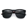 thumbnail image 1 of Polarized Classic Gentleman Mens Simple Sporty Horn Rim Plastic Sunglasses [Black Red - Black], 1 of 7