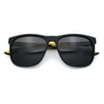 thumbnail image 1 of Polarized Classic Gentleman Mens Simple Sporty Horn Rim Plastic Sunglasses [Black Yellow - Black], 1 of 7
