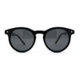 thumbnail image 1 of Polarized Classic Gentlemens Keyhole Horn Rim Plastic Sunglasses Shiny Black, 1 of 4