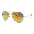 thumbnail image 1 of Polarized Classic Iconic Tear Drop Shape Air Force Officer Sunglasses Silver - Orange Mirror, 1 of 4
