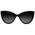 thumbnail image 1 of Polarized Classic Modern Marilyn Cat Eye Sunglasses Chill Black - Black, 1 of 4