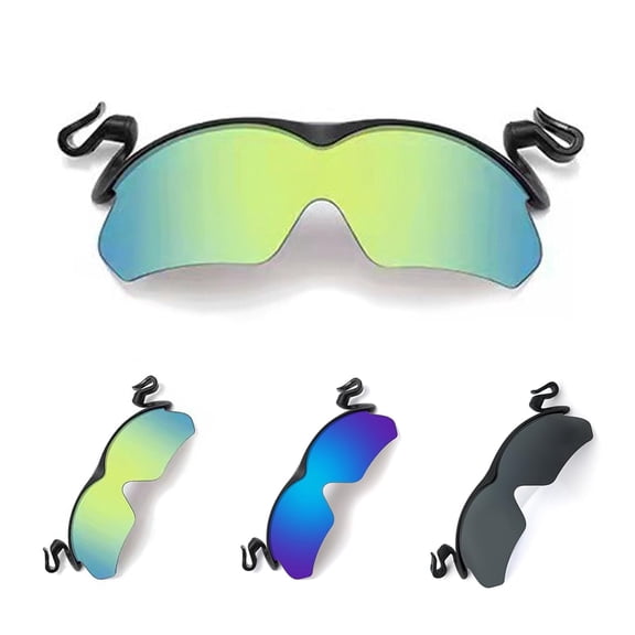 Polarized Clip Cap Fishing Sunglasses, Cap Clip Sunglasses, Clip on Hat Polarized Sunglasses for Men Fishing Biking Hiking Golf Tennis Eyewear（Yellow）