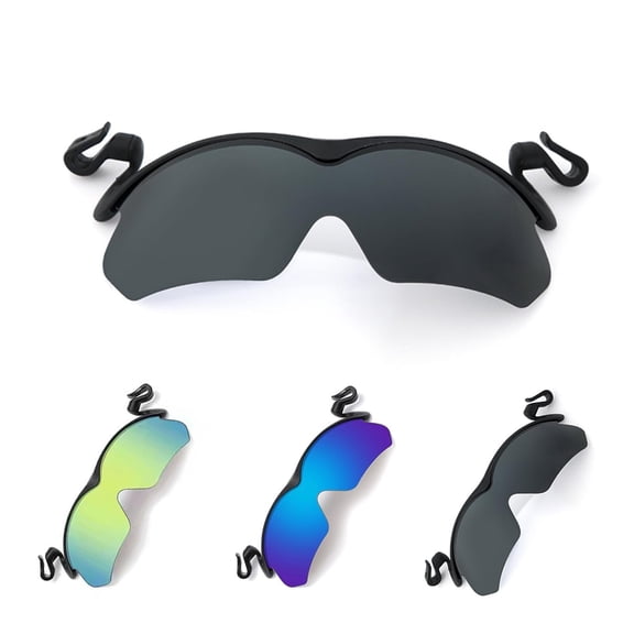 Polarized Clip Cap Fishing Sunglasses, Cap Clip Sunglasses, Clip on Hat Polarized Sunglasses for Men Fishing Biking Hiking Golf Tennis Eyewear（Black）