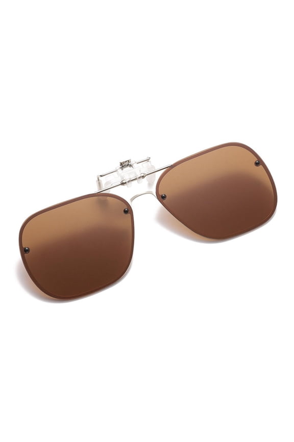 Polarized Clip On Sunglasses Men Women Flip Up Large Lens Sunglasses Photochromic Driving Glasses Mirrored Night Vision Fishing Goggle