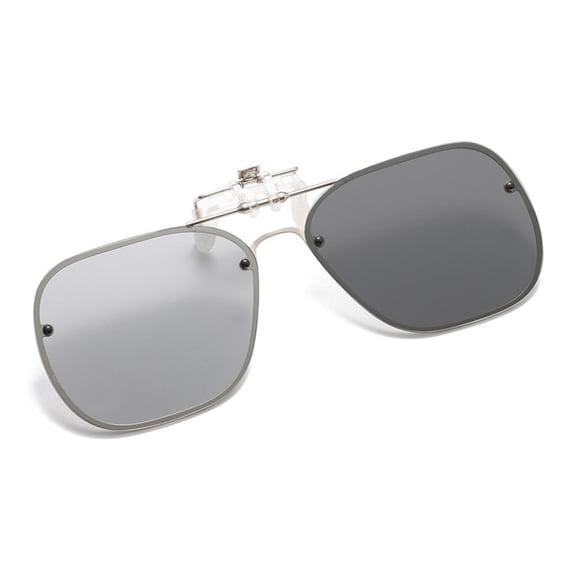 Polarized Clip On Sunglasses Men Women Flip Up Large Lens Sunglasses Photochromic Driving Glasses Mirrored Night Vision Fishing Goggle
