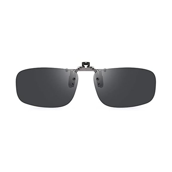 Polarized Clip On Sunglasses Over Prescription Glasses for Men Women UV Protection