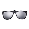 thumbnail image 1 of Polarized Clip On Sunglasses for Prescription Glasses, Flip Up Lens Overlay Lightweight Frame Attachment for Men Women Driving Fishing Commuting Gray, 1 of 3