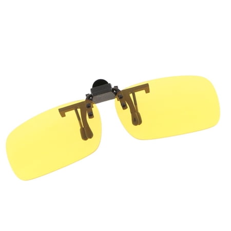 Polarized Clip Sunglasses Clip For Myopia Driving - Yellow