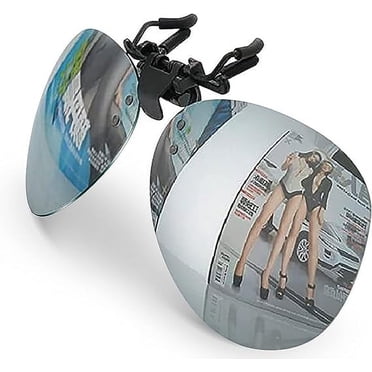 Clip-On Flip-Up Polarized Sunglasses – Square Black Frame, UV400 – For Men & Women