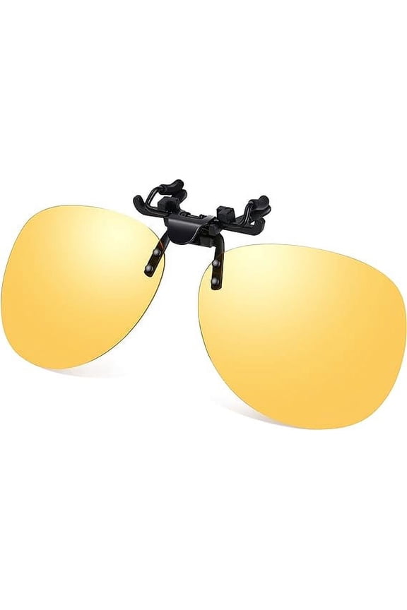 Polarized Clip on Flip up Plastic Sunglasses Driving Fishing Traveling