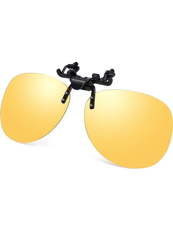 Polarized Clip on Flip up Plastic Sunglasses Driving Fishing Traveling