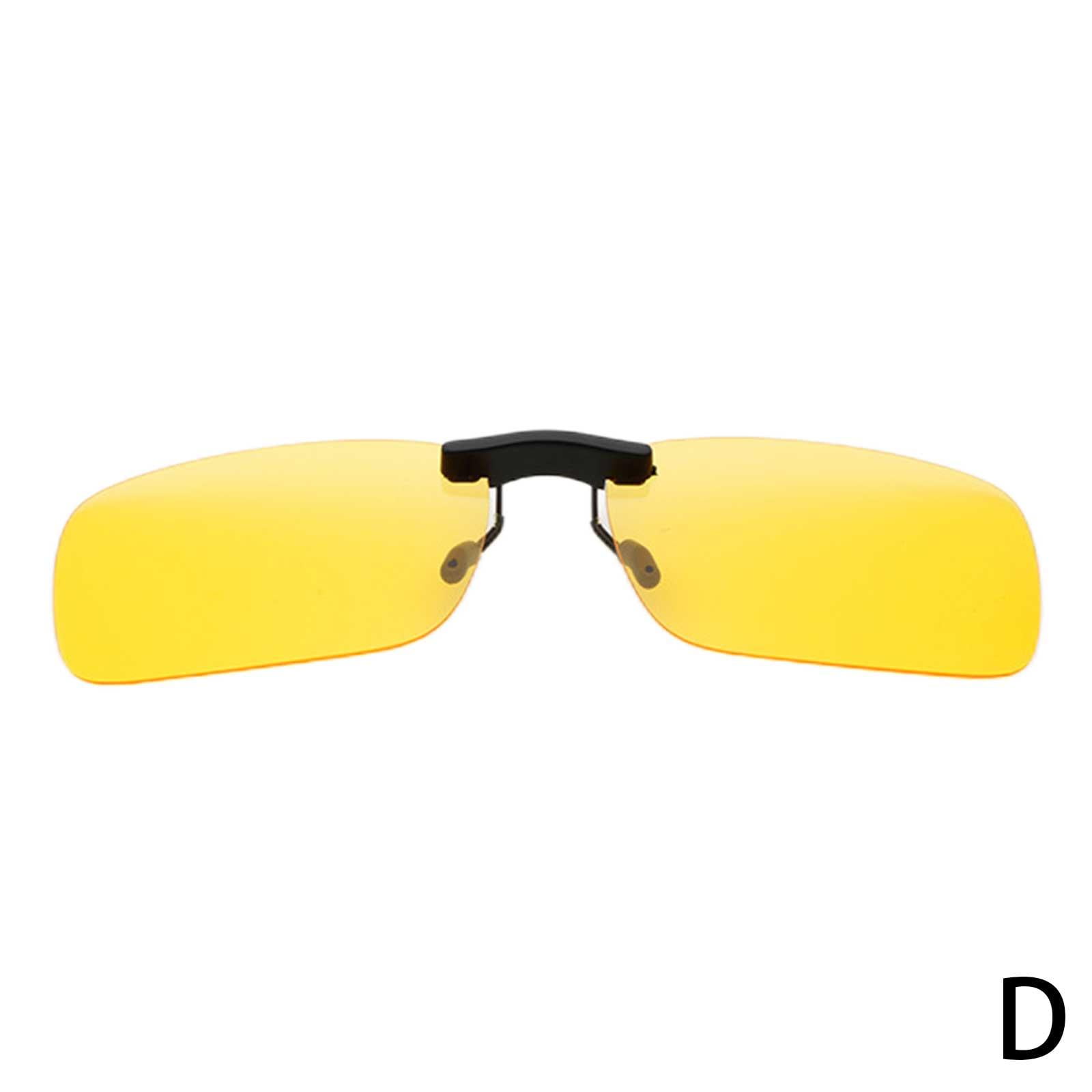 Polarized Clip On Sunglasses Frameless Flip Up Lens For Driving Glasses Lightweight Eyeglasses 8520