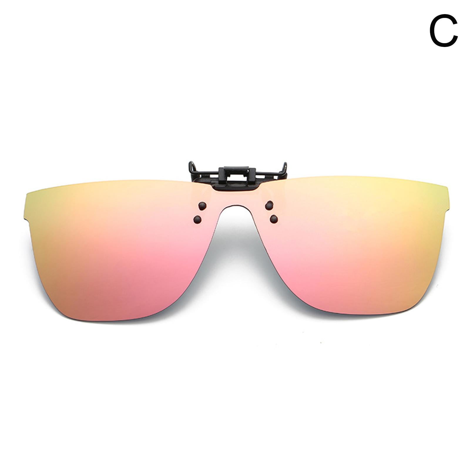 Polarized Clip-on Sunglasses Over Prescription and Reading Glasses Flip Up  Rimless Sun UV For Women Glasses Protection Y0U3