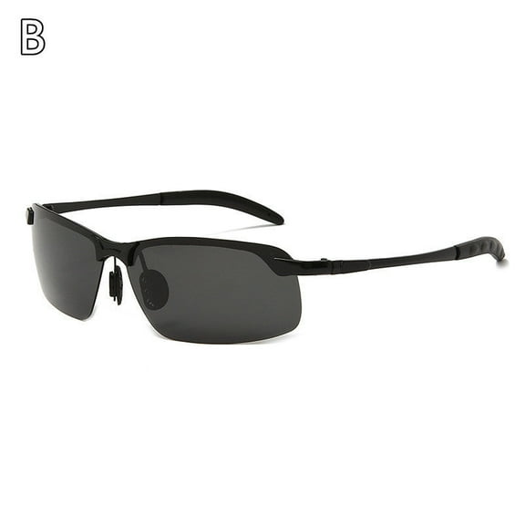 Clip On Polarized Sunglasses Metal Frame for Fishing with Color Changing TAC Lenses Excellent Visible Light Rate