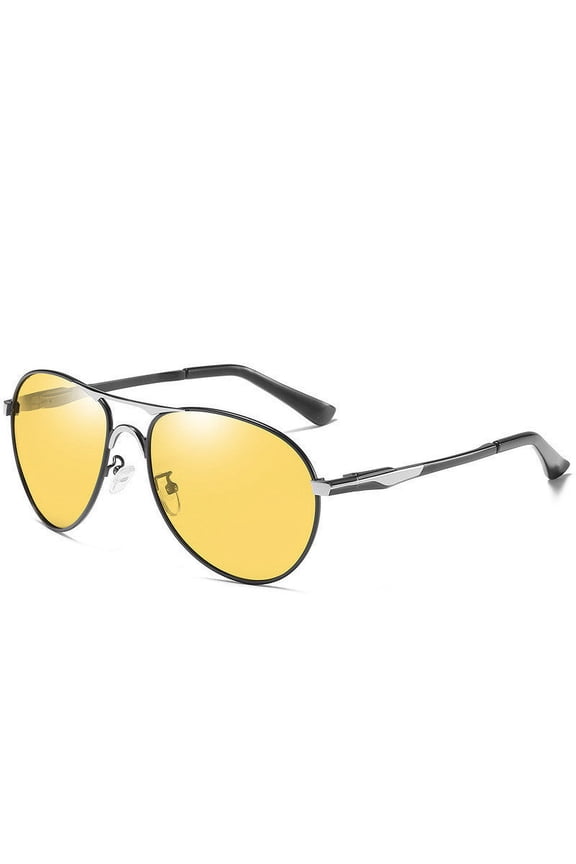 Polarized Color Changing Sunglasses with UV400 Protection Metal Frame TAC Lens Strong Durable Design Enhanced Vision