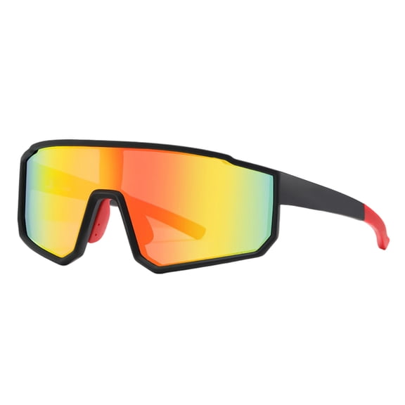 Polarized Cycling Glasses With Rubber Nose Pad Lightweight Sports Sunglasses With Uv400 Protection Windproof Spectacles For Driving Running(Black1-15Cm)