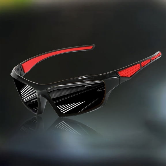 Polarized Cycling Glasses, Windproof Mountaineering Ski Goggles, TR90 Lightweight Frame, HD Lenses Block 99% Harmful Rays(B)