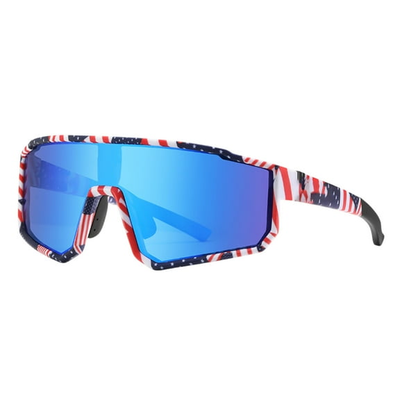 Polarized Cycling Glasses With Rubber Nose Pad Lightweight Sports Sunglasses With Uv400 Protection Windproof Spectacles For Driving Running(Red-15Cm)