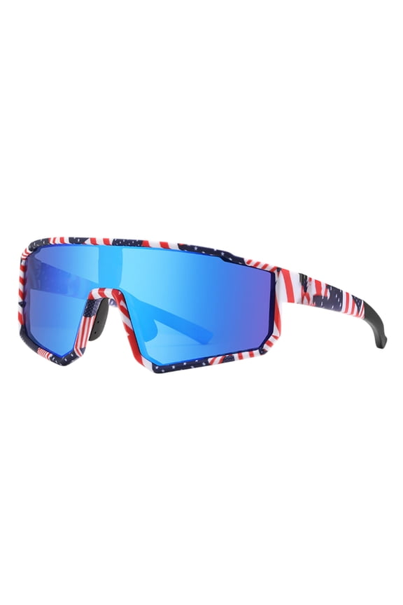 Polarized Cycling Glasses With Rubber Nose Pad Lightweight Sports Sunglasses With Uv400 Protection Windproof Spectacles For Driving Running(Red-15Cm)