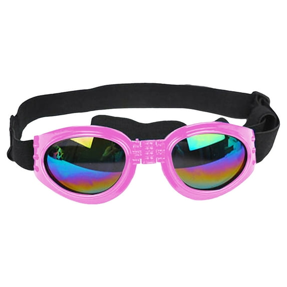 Polarized Dog Sunglasses - Windproof Goggles for Small Dogs - Adjustable Elastic Band