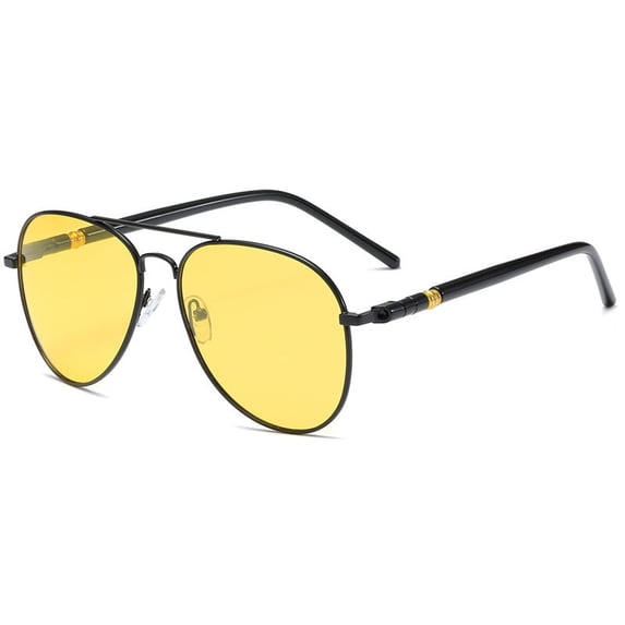 Mens Polarized Sunglasses UV400 Protection Metal Frame TAC Lens Enhanced Clarity 99 Percent Visible Light Transmission