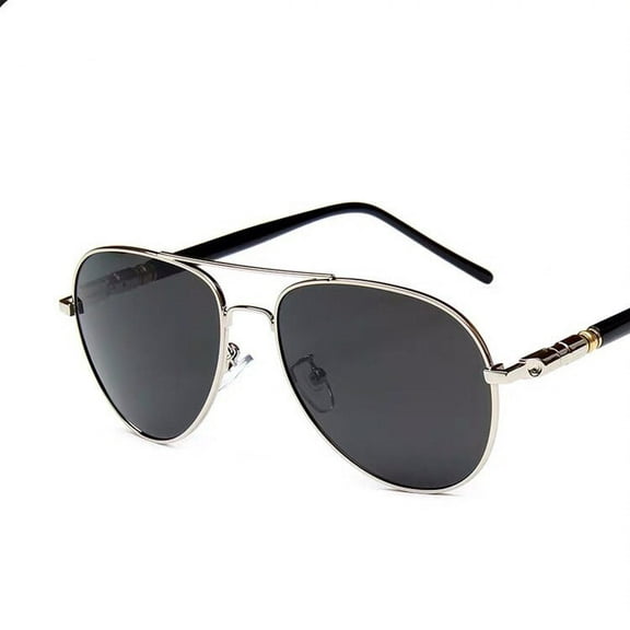 Mens Polarized Sunglasses UV400 Protection Metal Frame TAC Lens Enhanced Clarity 99 Percent Visible Light Transmission