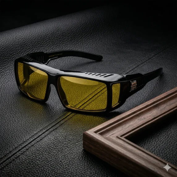 Polarized FIT OVER Square Sunglasses Anti Glare Lens Over PRESCRIPTION GLASSES
