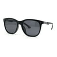 thumbnail image 1 of Polarized Fancy Gentlemans Horn Rim Sleek Plastic Rectangle Sunglasses Matte Black - Black, 1 of 4