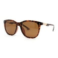 thumbnail image 1 of Polarized Fancy Gentlemans Horn Rim Sleek Plastic Rectangle Sunglasses Tortoise - Brown, 1 of 4