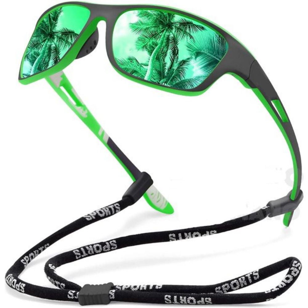 Gladys Tech Polarized Sports Sunglasses Fishing Sunglasses for Men Women Driving Shades Cycling Camping Hiking Sun Glasses UV400 Eyewear Blue, adult