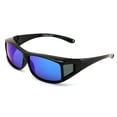 thumbnail image 1 of V.W.E. Polarized Fit Over Sunglasses, Black Mirror, with Microfiber Pouch, 1 of 4