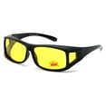 thumbnail image 1 of Polarized Fit-Over Night Driving Sunglasses 63mm and 65mm Fitover Anti-Glare - Yellow Lens Fitover 60mm UNISEX, 1 of 3