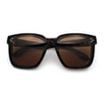 thumbnail image 1 of Polarized Fit Over Retro Rectangle Horn Rim Inset Lens Plastic Sunglasses Tortoise - Brown, 1 of 6